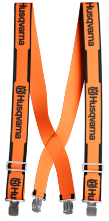 Husqvarna bretels, metalen clips