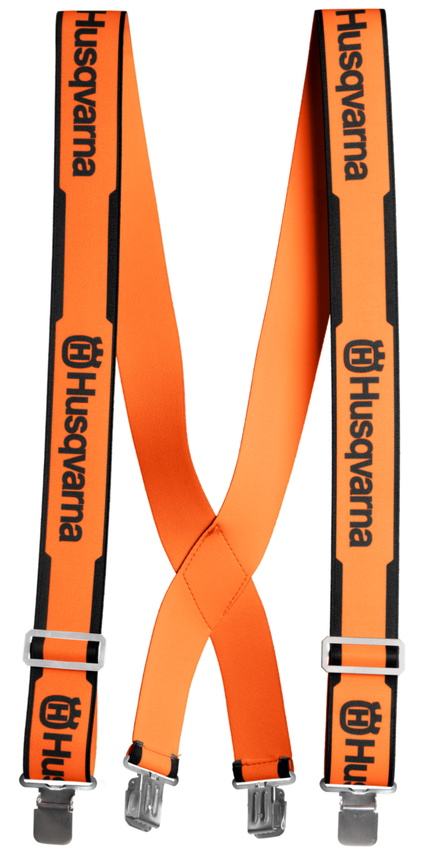 Husqvarna bretels, metalen clips