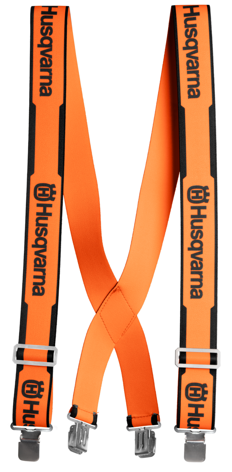 Husqvarna bretels, metalen clips