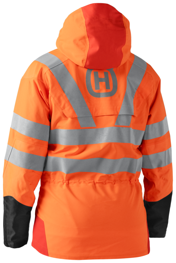 Husqvarna Dames Regenjas met hoge zichtbaarheid, technische ventilatie