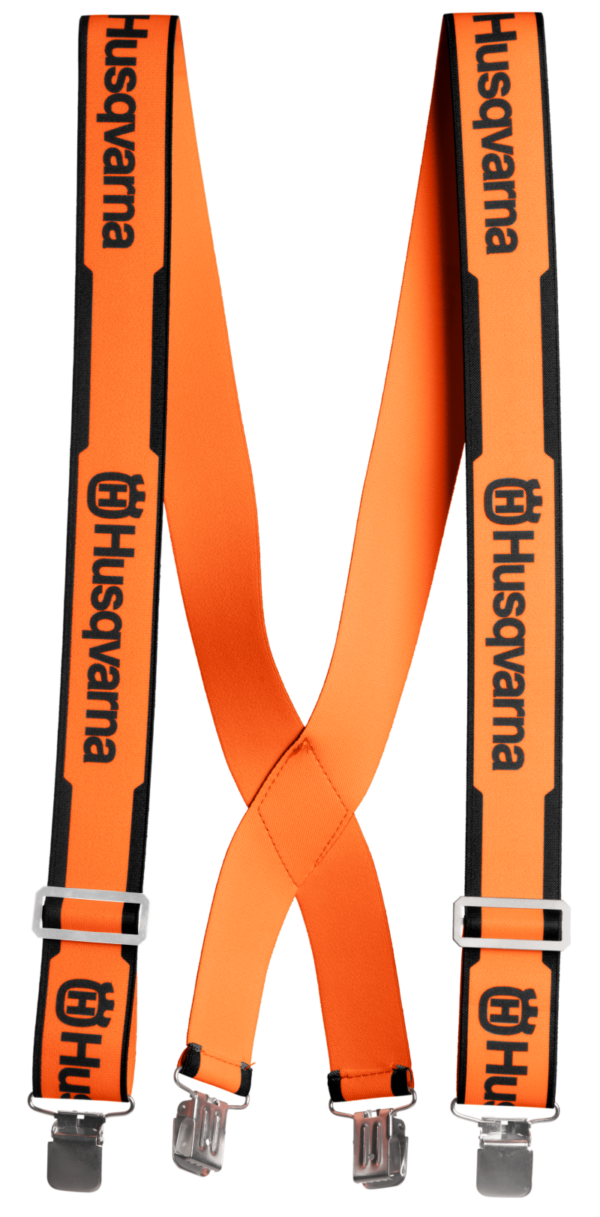 Husqvarna bretels, metalen clips